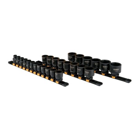 Dewalt 26 Piece 1/2 In Drive Metric Impact Socket Set 6 Pt DWMT19243
